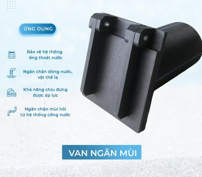 Cách nhận biết van cửa lật HDPE chính hãng và chất lượng