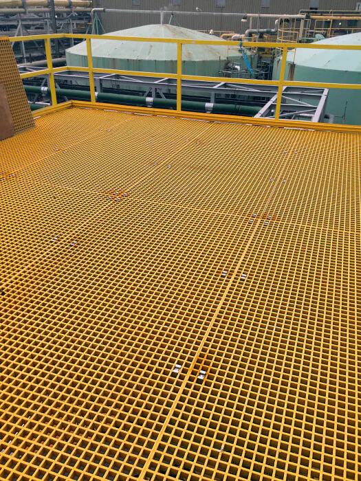 Molded FRP grating